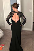 I received this dress on a Tuesday only to find a flaw. Customer service was AMAZING and had a new one to me by Thursday. Very impressed! The dress is very long. At 5'2" with 3.5" heels, I had to take off close to 4". But the dress fit great otherwise and I received so many compliments throughout the night! - Jessica K.