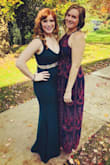 Wore this dress to two weddings. I had to get it hemmed because it was pretty long, but other than that it is perfect. I am not the biggest fan of my stomach, but this dress has thick fabric and made me feel all tucked in. Love it so much! - Rebecca L.