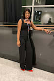 The fabric is stretchy and fit comfortably. I wore it to RI Comic Con yesterday and received compliments all around. I wore it with a red 4 inch stilettos and a red clutch. In the pic you will see the jewelry I wore that finished off the look. I love this so much I'm hoping that red is back in stock before Christmas because I would love to wear it to the annual party! I would recommend this! Perfect length; I did not have to do any alterations. - Tracy-Ann L.