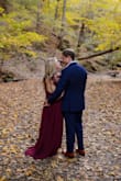 I was looking for a dress for our fall engagement photo shoot and I fell in love with the color and style! Based on the other reviews, I ordered a size down (XS) which was a little snug, but we made it work! Thanks Lulus! - Stephanie R.