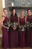 Bought this dress for a wedding. Fits amazing! The length was perfect with 2 inch heels... fell perfectly. So easy to walk in, and dance in! You can wear a nude bra underneath and you wont be able to tell through the lace. The blondes in my photos have on this dress, the brunettes have on a different dress. - Kelly H.