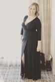 The navy was perfect for the Marine Corps ball! I had some many compliments and felt amazing in the dress! It fit perfect! - Amber P.