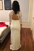 I ordered a size XS because I thought, according to other reviews that this would fit me best, but it was a tiny bit tight. Nevertheless, I still loved this dress! I may exchange it for a size small if I decide it is too tight but I am definitely wearing this dress on my wedding. - Brenda G.