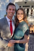 I was a bit hesitant to order because I am usually somewhere stuck between an XS or S. I ordered the small and it fit like a glove! I wore this dress to a wedding in Georgia in November and the color was beautiful for that time of year, it got many compliments! It was the perfect balance of chic and classy. Also, it was incredibly comfortable and offers a lot of stretch to it which was great because of the sitting and dancing throughout the night. If you have a smaller chest size and are between the XS and S then I would suggest the XS. - Jillian B.