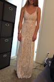 This dress was beautiful! I did end up returning it because even though it fit perfectly, I ended up not liking how the seam in the front laid on me (personal preference) but otherwise I absolutely loved it and would highly recommend. - Samantha J.