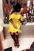 I desperately needed a dress as a wedding guest and I was skeptical at first when I bought this dress but after it came in and i tried it on. I felllll in loooveeee and the amount of complIments I got made my feel even better about buying the dress. - Anita M.