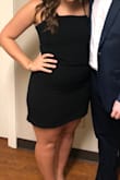 I'm bigger in the bottom and was super scared the dress wasn't going to fit across the hips. The dress exceeded my expectations! Perfect for any college formal! - Jacqueline C.