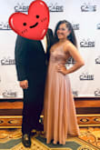 I really love the material. The color is really rare and unique at any party, it's very comfortable. I think I could've gone small too, would've been better for my chest size and fit around the rib area might've been better. I received a ton of compliments and I like that I can wear this dress not just for big events but also on a fancier date or on vacation. Totally instagram worthy. - Yi Y.