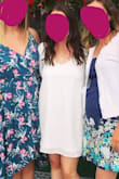 I absolutely love this dress. It is comfortable and flattering. Usually dresses like this don't give me enough shape, but this one made me feel confident and beautiful! I wore it for both my shower and rehearsal dinner because I loved it so much! Highly recommend! - Casey B.