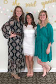 Wore this for my bridal shower. I received so many compliments. I bought a medium, but a small would have fit even more perfect. It looked amazing either way. If you want some breathing room go for the medium. It was extremely comfortable and not itchy at all. I would highly recommend this dress. - Vivienne K.