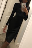 I had a wedding coming up and I was very afraid to buy this dress because I'm tall and skinny so I was worried that it would made me even taller and skinnier. I couldn't be more wrong! I completely love this dress, it fits great and the back is just AMAZING. I saw some reviews complaining about the little support on the back, it didn't bother me at all and I received a lot of compliments. So if you are wondering of this dress will fit you good or not, just go for it! It's a perfect dress for all types of bodies. - Tami O.