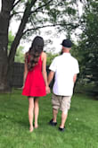 Love this dress so I bought it in many colors. Wore the red in my engagement photos! - Kendra A.