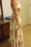 This dress is so pretty! It's almost near impossible for me to find a maxi that is long enough and this one was even long on me. I love the way it moves when I walk in it. I feel as though it would be very forgiving for someone who is self conscious about their midriff as well. That being said, I will (begrudgingly) be returning it because I was between this dress and another Lulu's dress to wear as a bridesmaids dress. While this dress is beautiful, I feel like it didn't really do a lot for my figure (compared to the other one that I bought that was more form fitting). I wish I had something else to wear it to, because I would definitely keep it! - Laura M.