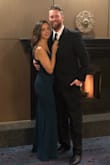 I got this dress for an event to try out for my bridesmaids and loved it! I do wish I got a small, it was a little loose around the bust (see photo) and waist. But, it still looked fabulous. My sister tried it on as well and it looked amazing on her! Would totally recommend :) I am also 5'10 and wore 3" heels, great length! - Nicole R.