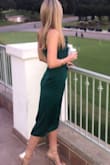 Got this dress to wear for a fall wedding and absolutely love the color! It fits like a glove! - Jessica H.