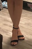 These are the most comfortable pair of heels I own!! They are shorter than most heels and have great padding under my foot. I love how classy the toe cover is and also love the ankle strap. So happy with my purchase!! - Taylor K.