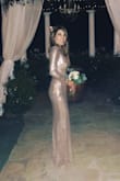 This was used as a bridesmaids dress for my bestie's wedding and it was everything we hoped it would be and more!! I did have it altered of course. My lady added cups in the bust, shortened the sleeves, and also shortened the length. It was flawless after that. I would recommend this dress to anyone. - Nicole B.