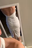Love love love! Going to wear for my shower! I would normally consider myself a medium in most, except at Lulus I tend to be a small in dresses! Fits perfectly. - Nikki B.