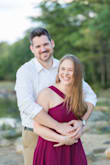 I bought this dress in my wedding colors for our engagement photos. It was very comfortable and flattering. The medium was a little too tight in the waist and the large was a little loose but fit better. The material is great for a light flowy feel and the skater skirt had awesome movement. Overall very pleased! - Krystle G.