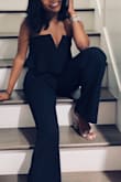 Wow. I don't think I have ever been complimented so many times. This jumpsuit is incredible, would highly recommend. You do wear this without a bra, I am small chested so it wasn't a problem. Doesn't need hemming if you plan to wear heels. Very comfortable, 10/10 in my book. - Julian H.
