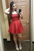 This dress is amazing! It's got a slight stretch that holds you in (I don't wear a bra), but doesn't smush you. Perfect length for me. I ordered it for my holiday party last year and might wear it again this year (I bought another Lulus dress for this year, but it's not fitting right). I've also dressed it down with black booties and a distressed Jean jacket. I need to buy the other colors, now. - Meagan C.