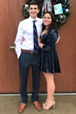 I bought this dress expecting to return it, but I LOVED IT. I was afraid I wouldn't like the velvet but it was very comfortable and so cute. It fit very well and is a tie dress so you can tie it to fit exactly how you want it to. I got A TON of compliments and felt beautiful in it. I wore it to a winter wedding and was the perfect style for the occasion. - Britney A.
