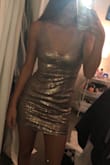 It was so perfect! I wore it for my sorority semi formal and got tons of compliments. It fit in me in all the right places and was stretchy. Could definitely move around in it and never showed too much. - Kaelin C.
