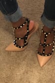 This are classic, glamorous shoes that you need to have in your closet! They pass perfect with any outfit!! Look quit similar to designer shoes. The price is great and every girly girl needs. - Miriam N.