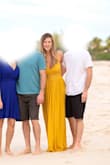 Purchased for photos on the beach. I was very nervous about buying yellow (usually washes me out), but it was perfect and I received several compliments. Fit is true to size. If I wasn't in my mid 30's, I probably could have gone braless, but I had a strapless that worked. - Melissa S.