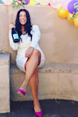 This dress is so pretty! Perfect for my bridal shower, and excited to wear it again with some booties too. :) - Ashley A.