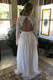 I plan to wear this dress as my wedding dress. Everything fits perfectly, minus the length which is such an easy fix! I'm a cheap bride so the price makes my heart happy. It's not see through at all and has many layers so you can twirl around in it. - Emily M.