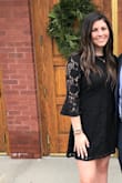 I loved this dress from the moment I saw it online. It looked better than I thought it would on me. It even made me look skinnier. It's a perfect length (if you don't bend over too much). The sleeves are gorgeous. I highly recommend this dress! - Teddi C.