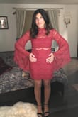 I got this to wear to a holiday party. It's the perfect amount of sexy. It fit great, was comfortable to wear, and I love how the fitted bodice matched with the bell sleeves. I got so many compliments on it. I hope I find another occasion to wear it to soon! - Cindy D.
