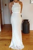 I absolutely love this dress. I am going to get some adjustments made so it is perfect for my wedding day (chest area and small changes in the straps). It was a perfect fit and at a great cost. - Ssaholy M.