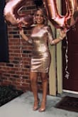 My dress was absolutely perfect! Of course the dress got caught on itself because the the sequin, but it was absolutely beautiful! - Makayla R.