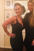 I wore this to my friend's December wedding & everyone was asking me where I got it! I'm usually a small or medium & the small fit me like a glove! It was pretty snug around my belly/butt, but I'm pretty curvy. My only complaint is that it photographed black and not dark green, but I think part of the problem was the poor lighting in my photos! Overall, I LOVE Lulus and this dress is no exception!! - Kate Y.