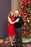 This dress is beautiful. I wore it to my husbands Holiday work party. I am not a big person but the dress, is really form fitting and showed just about every curve and flaw that I don't like on my body. I tried on a few Spanx with it, but they didn't seem to help much. I found that the Spanx tights worked so much better at smoothing everything out. I ordered a size Medium. The size was pretty good. The top was a little big but I was able to wear a strapless bra without it showing and didn't need alterations. If I would have ordered a Large it would have been way too big on the top. The length was just right. The dress doesn't have much stretch to it. The open lace around the waist is cute. It didn't show a whole lot. The open lace around the waist does not give, if I would have been any larger around my waist, I probably wouldn't have been able to breath. The zipper was a little deceiving. It looks like it only goes down a little bit but it actually is hidden and goes pretty far down near your butt. It seemed to snag on the material when trying to zip it up and down. All in all it is a great dress. I Felt beautiful in it. - Jessica S.