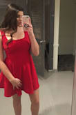 I had to buy a dress for my company's Christmas party. I knew I wanted a red dress and I've always heard good things about Lulus dresses. The minute I saw this dress, I knew I had to have it. It wasn't too short, it was very comfortable, and I got so many compliments on it. The straps were a little loose but nothing too bad. The dress flattered my body shape so well too! I absolutely loved this dress and I'm going to order more in different colors! - Hailey F.
