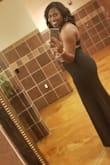 This was the perfect dress! I wore it to a formal wedding. I love the back details. The material was thick but very soft. The length is a little long but with heels it just swept the floor. I'm 5'7" for reference and wore 3.5 inch heels, so shorter people will definitely need it hemmed. - Asia R.
