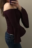 I love this bodysuit!!! I own it in both black and burgundy. I always get compliments. :) It pairs well with anything... jeans, skirts, pants, etc. highly recommend! - Linda R.