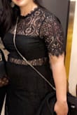 Bought for a company Christmas party and it fit perfectly. I received lots of compliments. It was very comfortable. If you're of a larger size I recommend wearing spandex to smooth the fit. Material is a on the thinner size so without spandex it can show every bump or roll. - Annie M.
