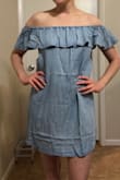 It's all about the comfort! The fabric is super soft. The dress does run a little short. Due to my height I usually have to hem my dresses. I don't mind the length being a little short but if you prefer not to go too high above the knee maybe order the next size up. The dress wrinkles fairly easily, but nothing a little downy wrinkle spray can't fix! Pic taken right out of packaging. Once steamed wrinkles came out very easily. - Kelly M.