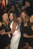 Bought this for my bachelorette party. Material wasn't see through at all. Runs a little small, but loved the design. - Megan