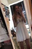 This is one of my favorite dresses! I wore this for my graduation and I got a lot of compliments on it. The skirt wrinkles easily, but that is my only complaint. The embroidery is beautiful and I love the way it flows on me. - Savannah S.