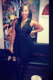 I wore this dress out for NYE and I absolutely loved it!! I got a lot of compliments and I definitely plan on wearing it for similar occasions or even just a date night in the future! It's perfect with tights and black pumps! I feel like I could have gotten away with a large, but I didn't want to chance it! - Lauren R.