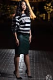 I wanted to do a small photo-shoot for my birthday and wanted a green "leather" skirt so badly! Found it on Lulus, got in perfect timing and fit perfectly! The price for the actual skirt surprisingly wasn't bad ! I love, can't wait to find other pieces to wear it with! - Markesia T.