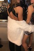 I loved the way this jumpsuit fit. I wore heels to make the length perfect but other than that it was just right. The front accented my chest really well and the open back was such a cute touch. Overall I would definitely order it again, in multiple colors lol. - Ashley J.