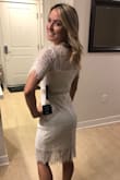 I think it's a pretty dress, but it just didn't look great on me. I ordered an xs and even that fit a little too big. I think if it fit tighter it would be a lot cuter though. - Lauren P.