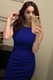 This dress is an absolute beauty! The color is so pretty and material is thick. I wore this to an event and got many compliments. - Martha M.