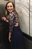 Went on a weekend trip to NYC with my boyfriend and wore this to our fancy dinner. I originally ordered a medium and had to send it back for a small. The dress was long but 3-3 1/2 inch heels were perfect. I got so many compliments and my boyfriend couldn't take his eyes off me the whole night. I can't wait for the next chance to wear it again! - Lexie B.